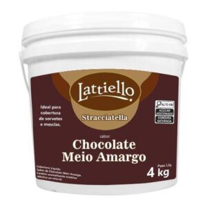 LATTIELLO STRACCIATELLA CHOCOLATE MEIO AMARGO 4KG